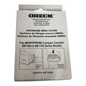 NEW NIB Genuine Oreck Advanced HEPA Filter Part HF1000